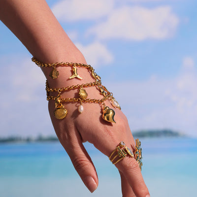 Anklet Beach Essentials 18K GP (AK1) Non Tarnish