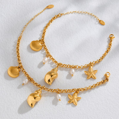 Anklet Beach Essentials 18K GP (AK1) Non Tarnish