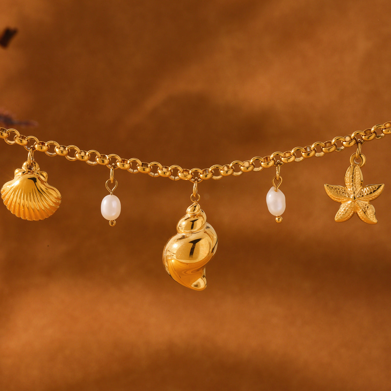 Anklet Beach Essentials 18K GP (AK1) Non Tarnish