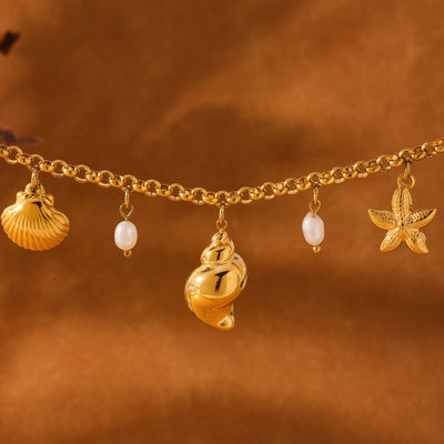 Anklet Beach Essentials 18K GP (AK1) Non Tarnish