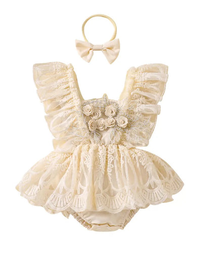 Baby Girls Summer Lace Romper Dress