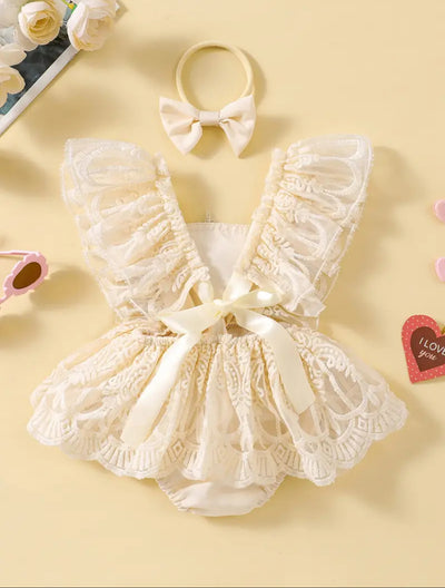 Baby Girls Summer Lace Romper Dress