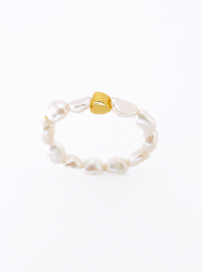 Ring Mini Pearl Elastic (RG1) 18K Gold Plated - Assorted Styles