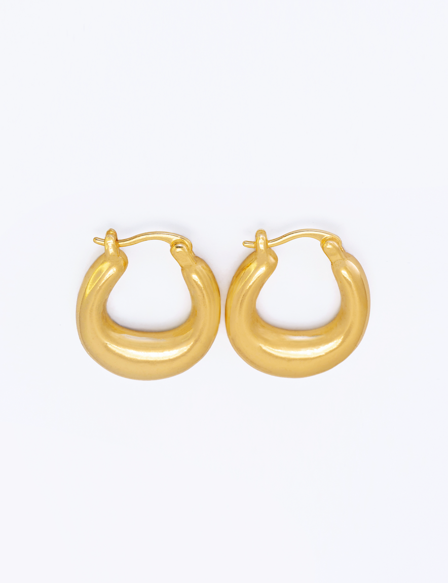Earrings Hoops Joy 18K Gold Plated (ER19)