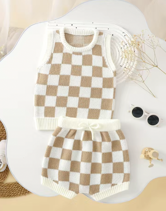 Baby Knitted Tank Set - Assorted Sizes