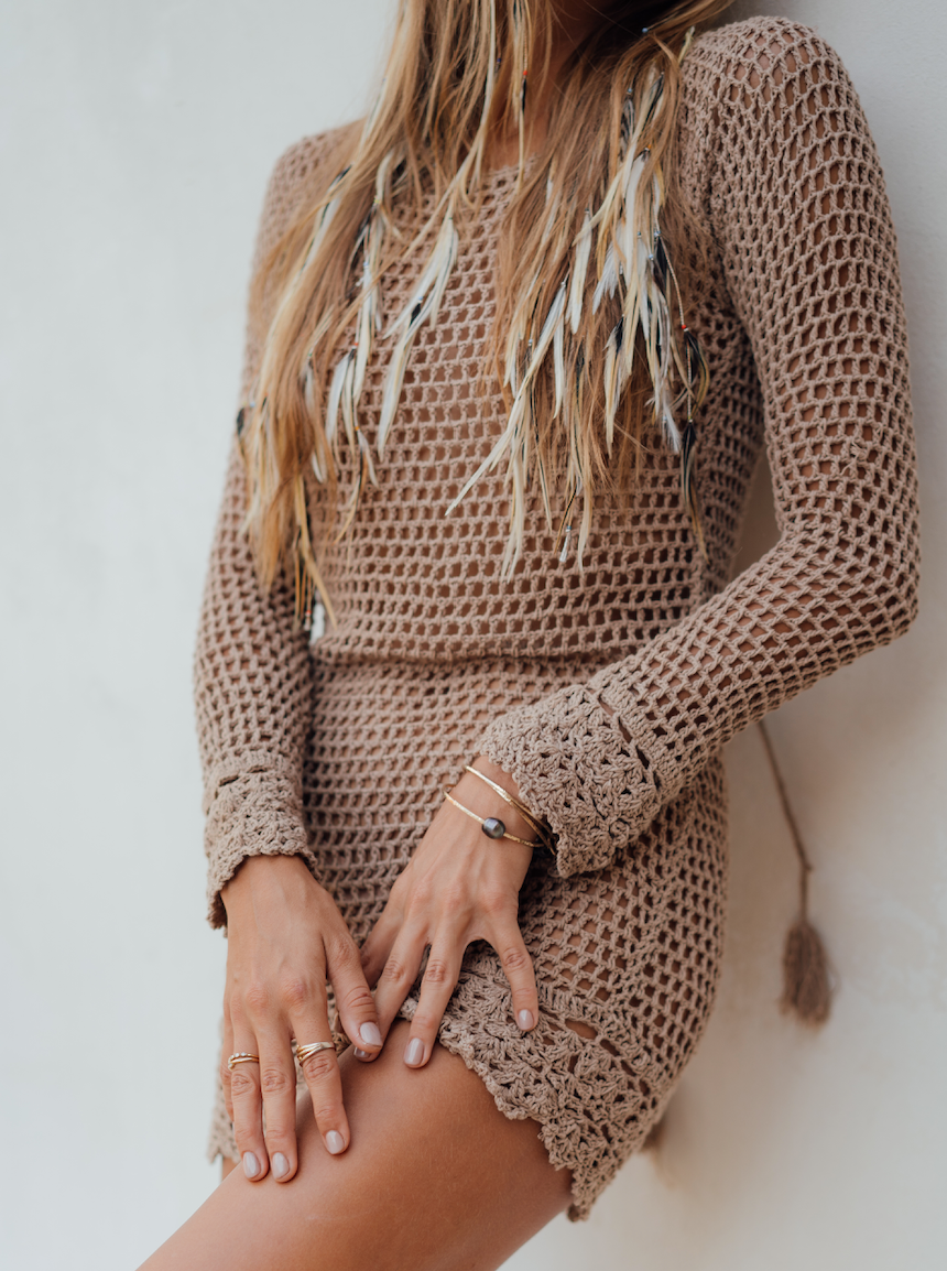 Gilli Crochet Mini Dress