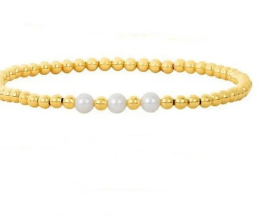 Bracelet Gold Dots 18K GP  (BR41) Assorted Styles