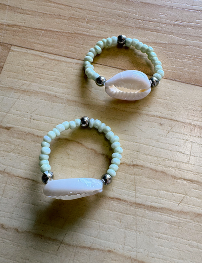 Ring Beaded Cowry Shell (RG2)