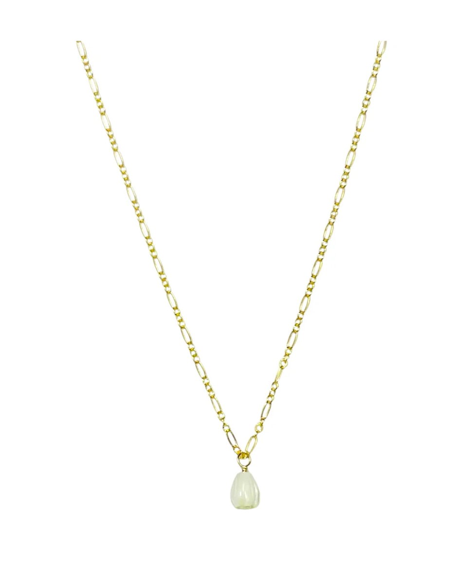 Necklace Leilani Pikake  Drop 14K Gold Fill -NON TARNISH