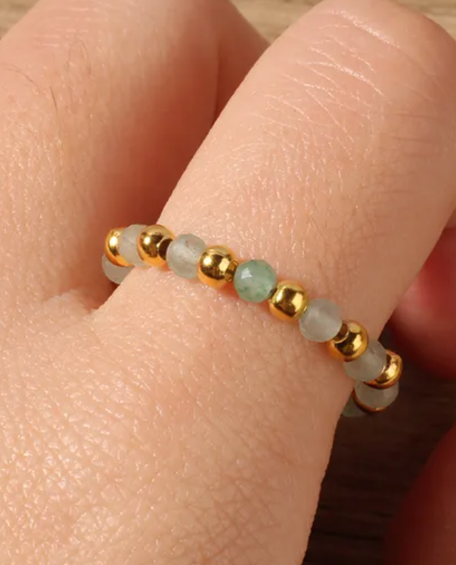 Ring mini Elastic Crystal (RG2) - Assorted Crystal & Colors