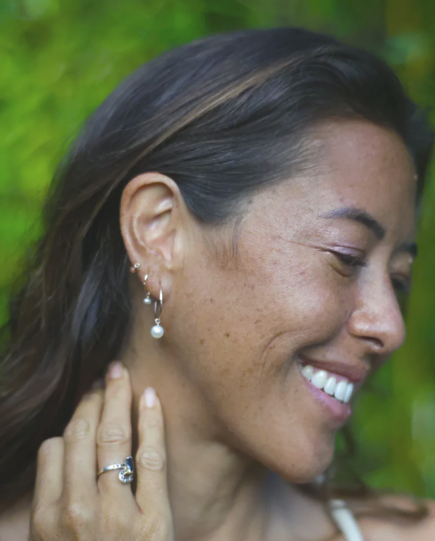 Earrings Perfect Hoops Pearl 14K Gold Fill -NON TARNISH - ASSORTED PEARL