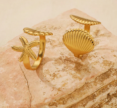 Ring Sea Collection                                                  18K GP Non Tarnish