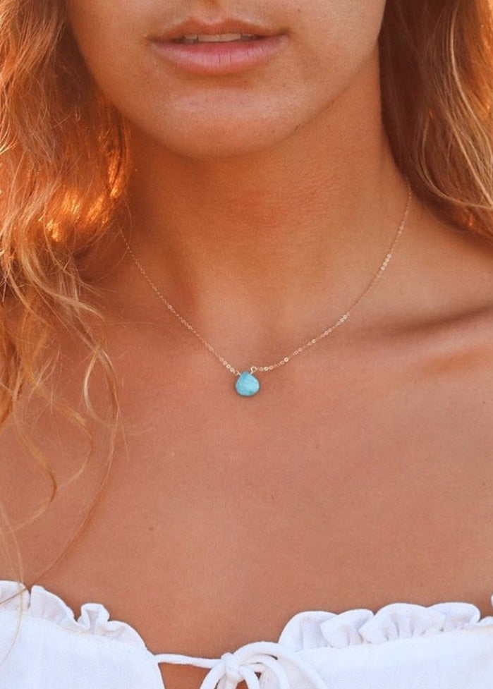 Necklace Harmony Turquoise 14K GF - Assorted Sizes
